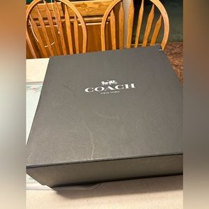 Coach purse with box and dust cover
